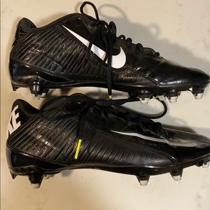 Nike strike football cleats - white, black, lime